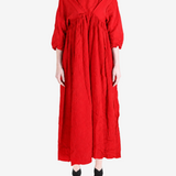 Red dress, full body view
