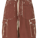 Brown shorts,front view