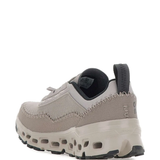 Grey sneakers, back view