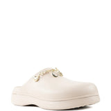 Tan shoes, front view
