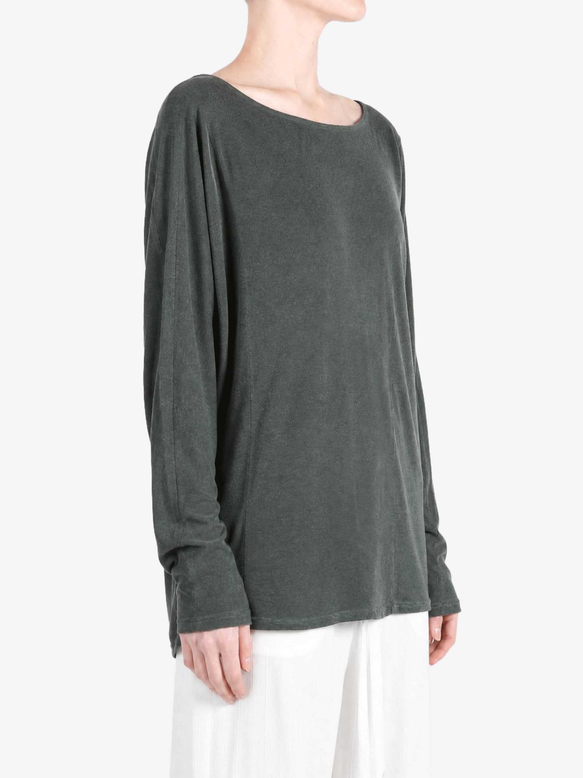 Green top, front view