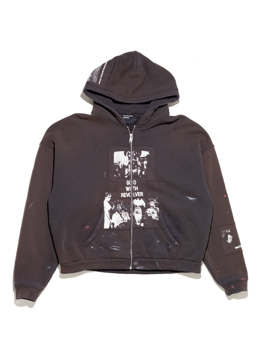 Black hoodie, front view