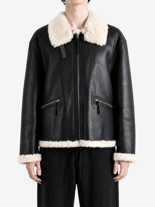 Black jacket, front view