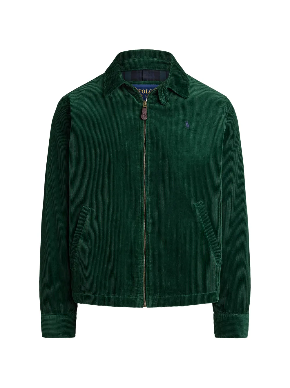 Green windbreaker, front view
