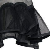 Close up of the black top, showing texture of the nylon fabric