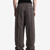 Brown pants, full body view