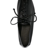 Black shoes, top view