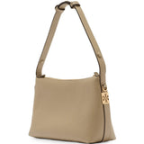 Tan bag, front view