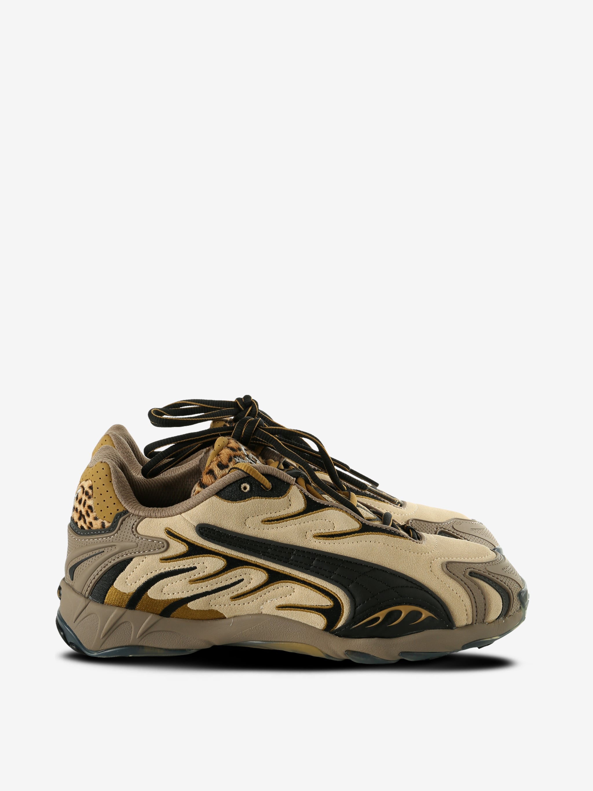 Brown sneaker , front view