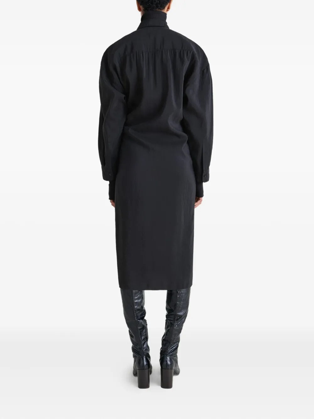 Black dress, full body view