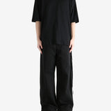 Black T-shirt, full body view