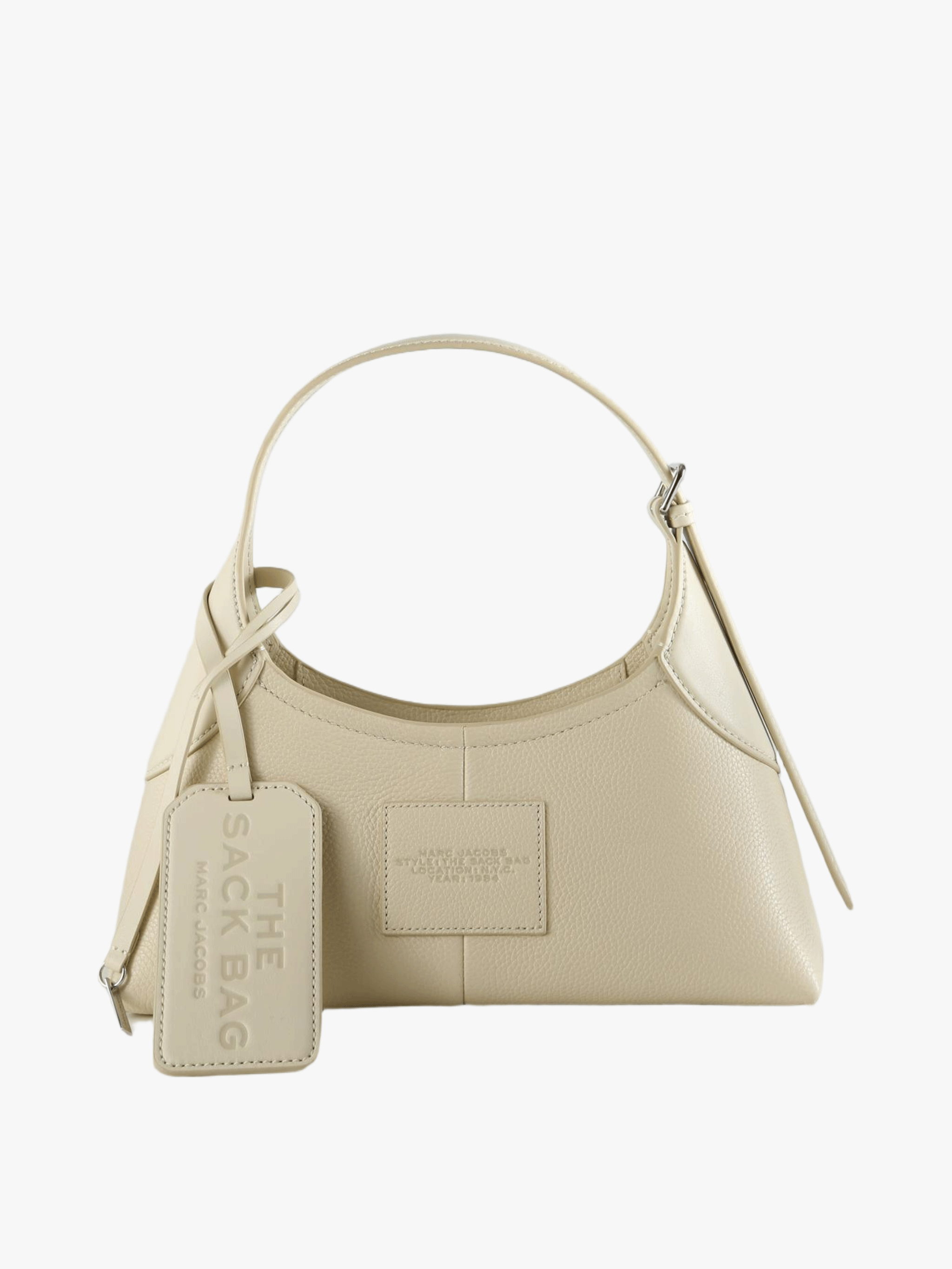 Tan bag, front view