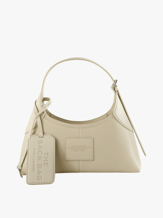 Tan bag, front view