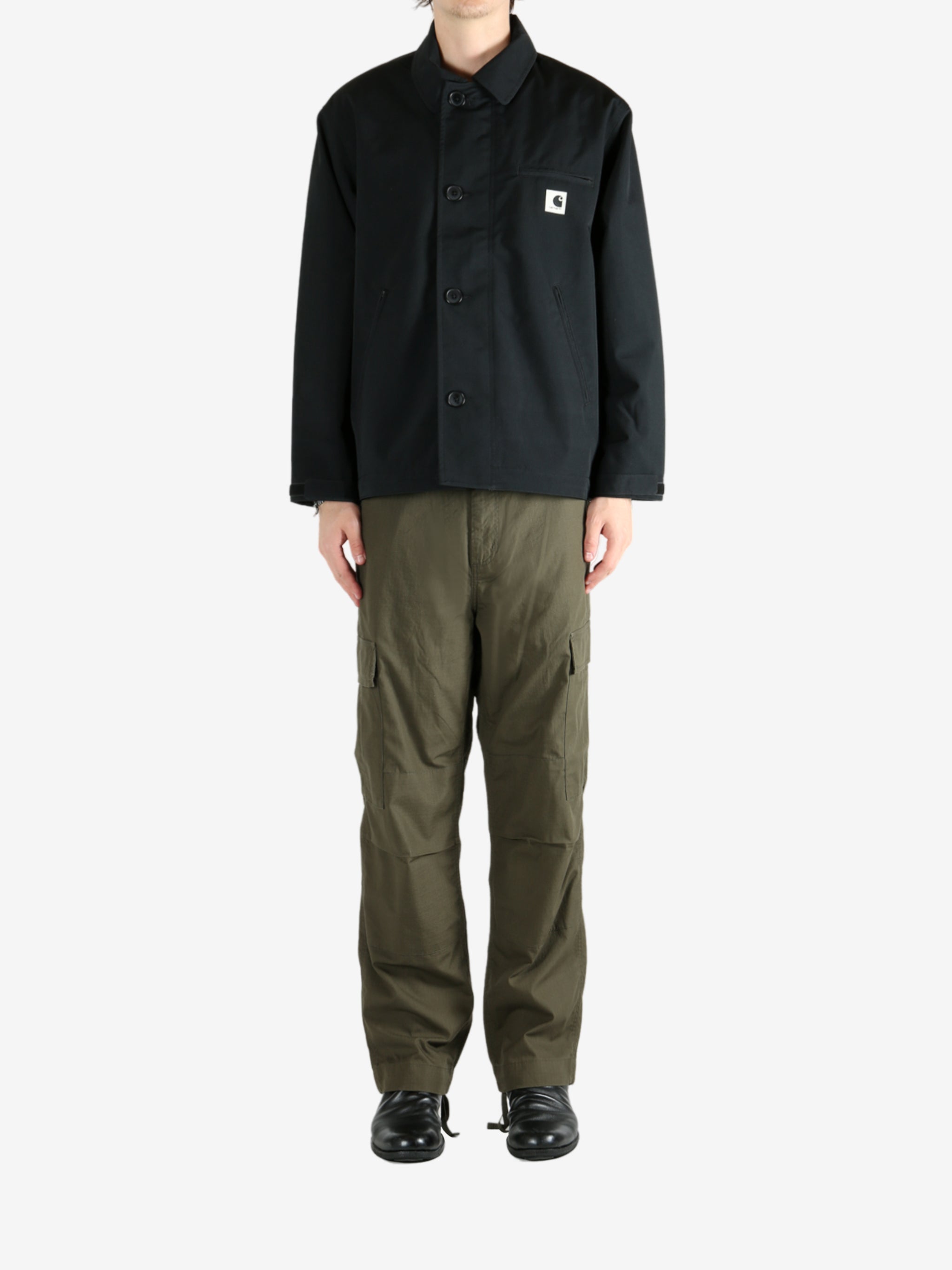 Black jacket, full body view