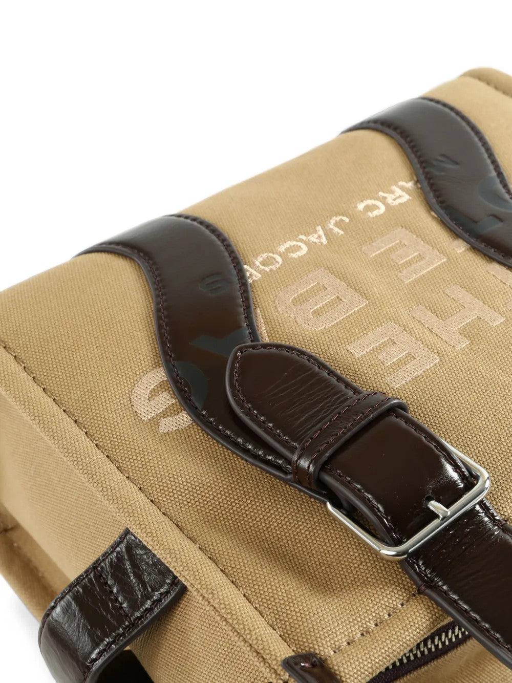 Close up of Tan bag, showing detail