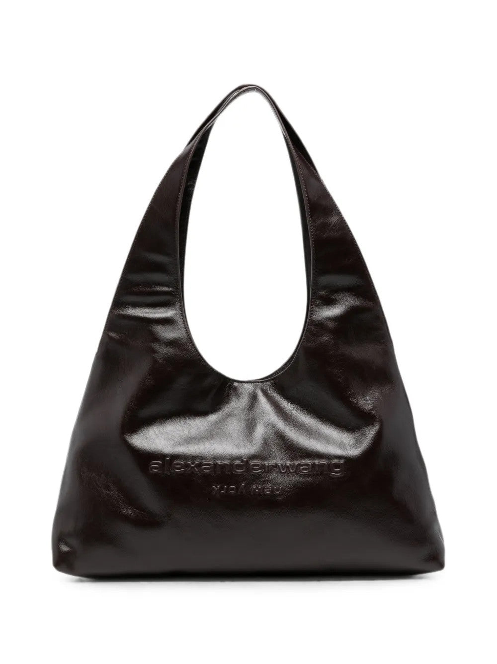 Burgundy bag, front view