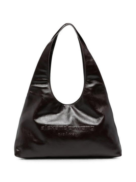 Burgundy bag, front view
