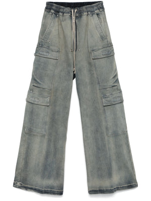 RICK OWENS DRKSHDW - Women Denim Double Cargo Jumbo Belas