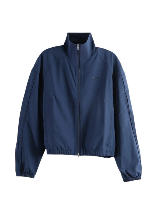 Navy jacket, front view
