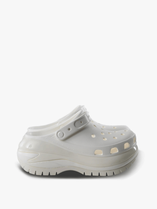 White shoes, side view