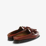 Tan loafer, back view