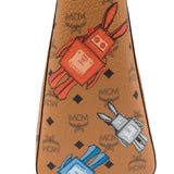 Close up of brown bag, showing texture of the leather fabric