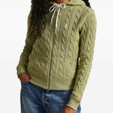 Green hoodie, front view