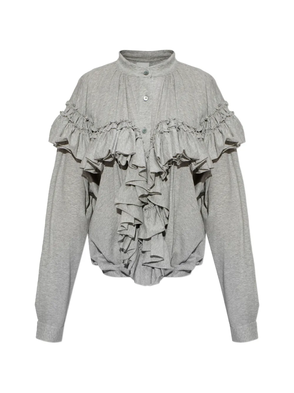 Grey top, front view