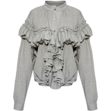 Grey top, front view