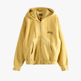 Yellow hoodies, front view