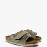 Tan sandals, front view