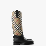 Tan boots, side view