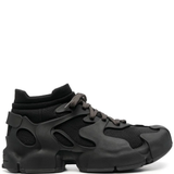 Black sneakers, front view