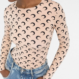 Close up of tan tops, showing texture of the polyamide fabric