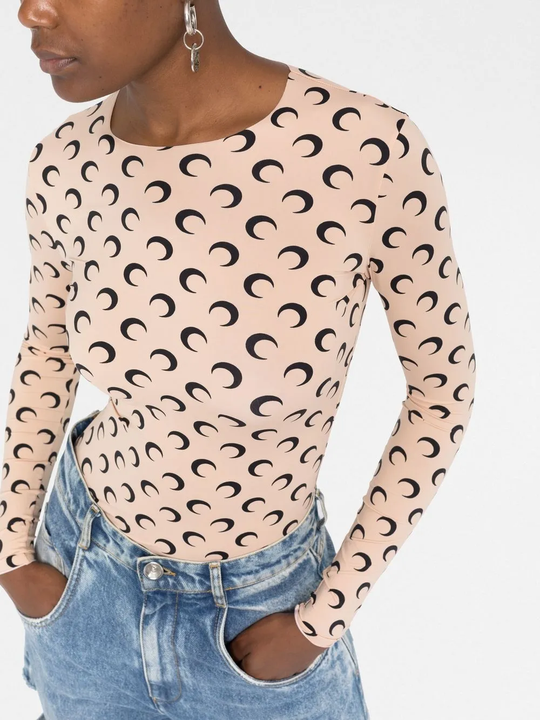 Close up of tan tops, showing texture of the polyamide fabric