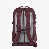 Burgundy bag, back view
