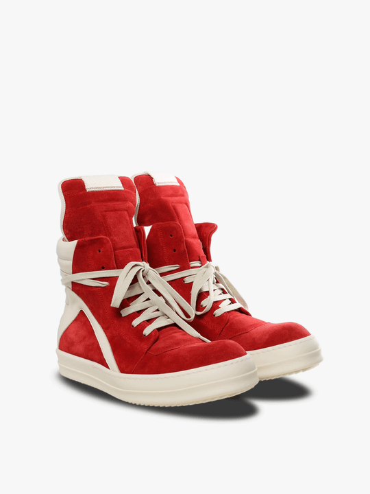 Red sneaker, side view