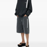 Black hoodie, full body view