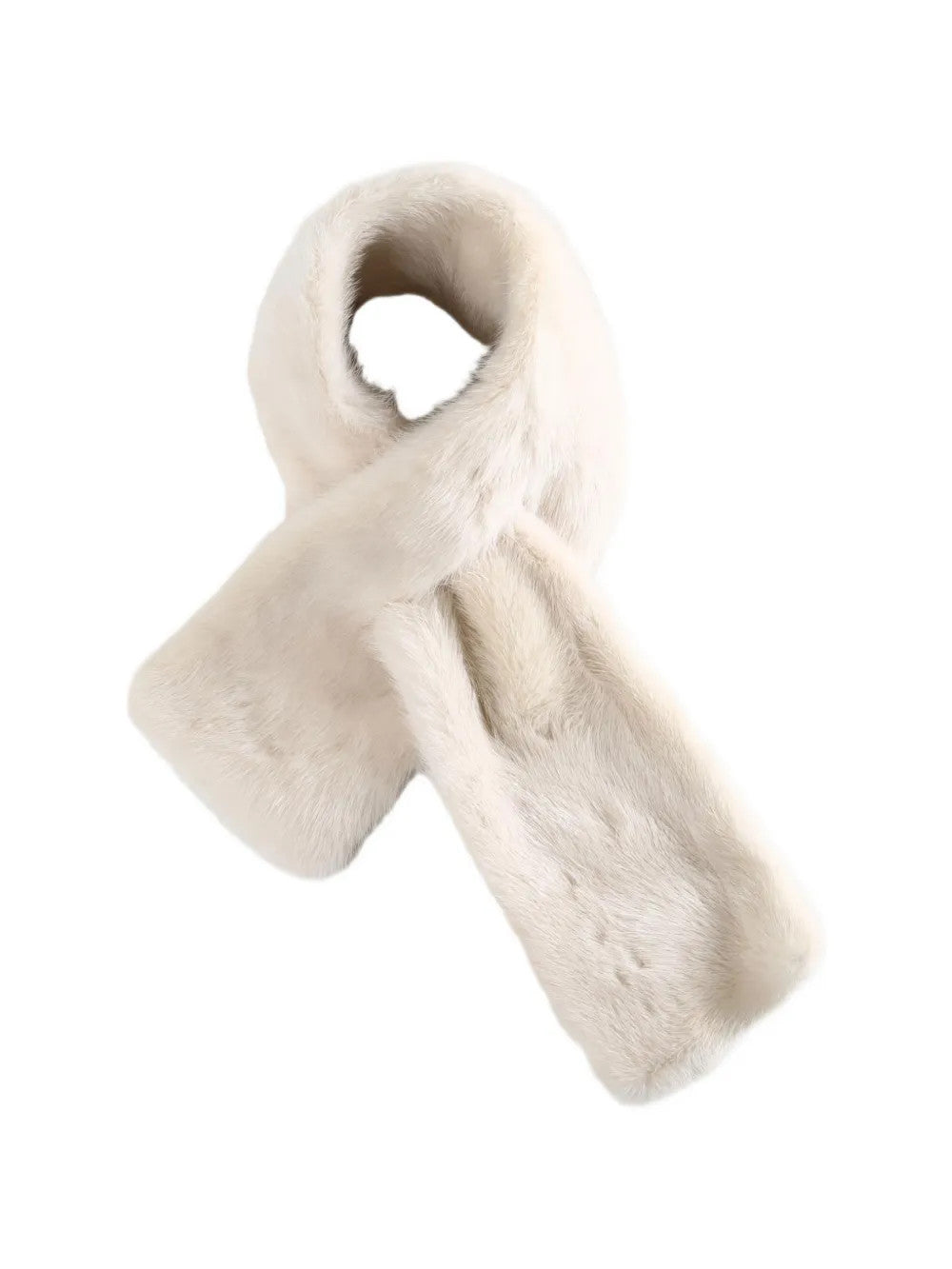 White scarf, front view