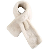 White scarf, front view