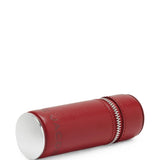 Red accessories, front view