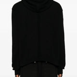 Black hoodie, full body view