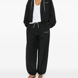 ALEXANDER WANG - Women Rhinestone Drawcord Shrunken Hoodie Jacket