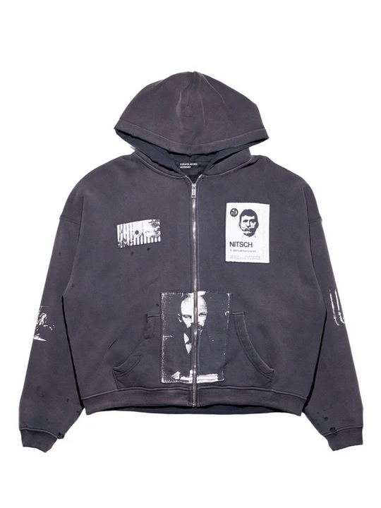 Black hoodie, front view