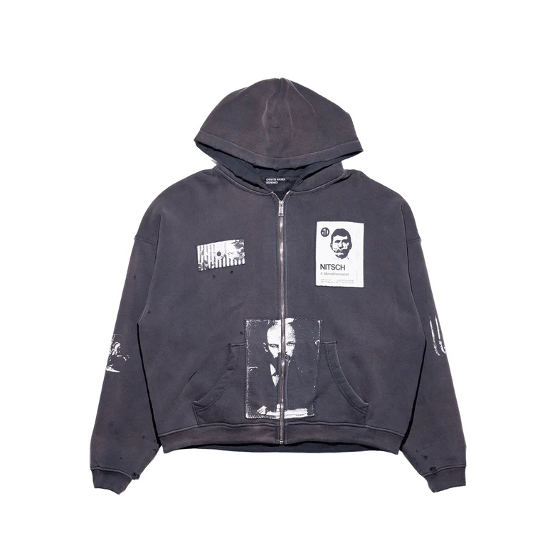 Black hoodie, front view