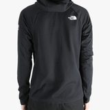 Black hoodie worn by a person, showing the hoodie's fit
