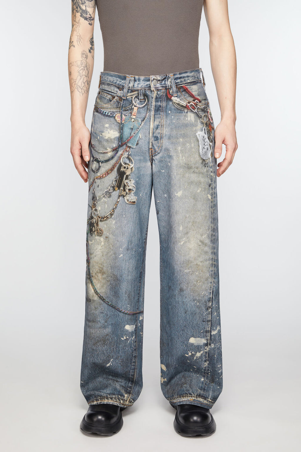 ACNE STUDIOS - Men Ripped Jeans