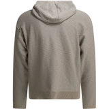Beige hoodie,back view