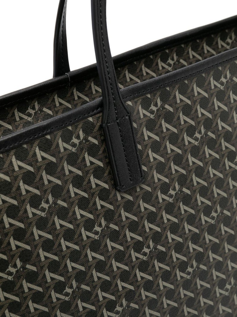 Close up of black bag, showing texture of the fabric 