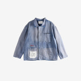 Blue jacket, front view